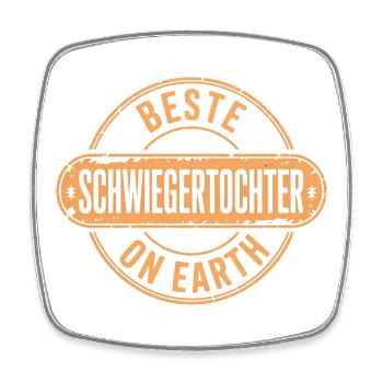 Beste Schwiegertochter Geschenk - Viereckiger Kühlschrankmagnet - Weiß - Vorne