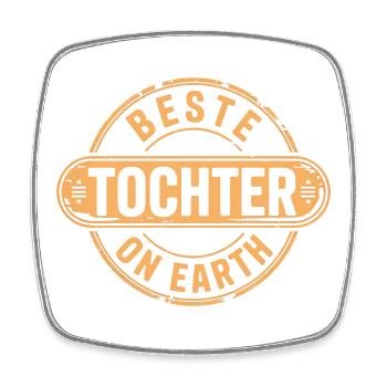 Beste Tochter Geschenkidee - Viereckiger Kühlschrankmagnet - Weiß - Vorne