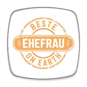 Best Wife Gift Valentine's Day - Square fridge magnet - white - Front