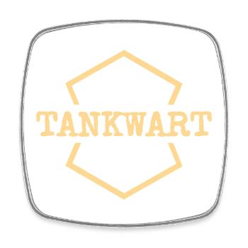 Work as a petrol station attendant - Square fridge magnet - white - Front