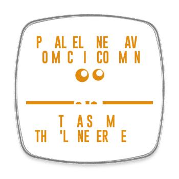 Funny Math Sayings Math Teacher - Square fridge magnet - white - Front