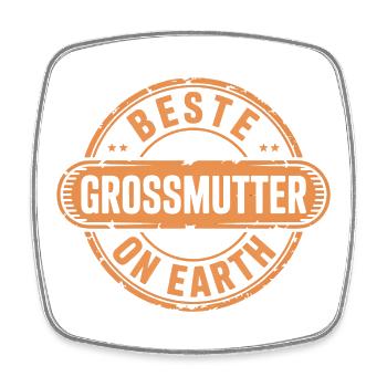 Beste Grossmutter Geschenk Oma - Viereckiger Kühlschrankmagnet - Weiß - Vorne