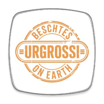 Beschtes Urgrossi Schweizerdeutsch Oma - Viereckiger Kühlschrankmagnet - Weiß - Vorne