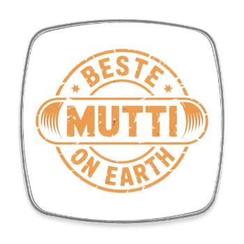 Beste Mutti Geschenk Muttertag - Viereckiger Kühlschrankmagnet - Weiß - Vorne