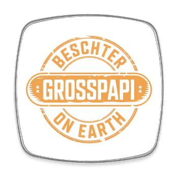 Beschter Grosspapi Swiss dialect - Square fridge magnet - white - Front