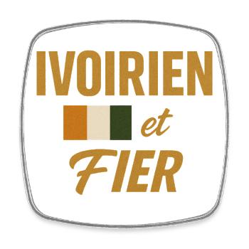 Ivorian and Proud 🇨🇮 - Square fridge magnet - white - Front