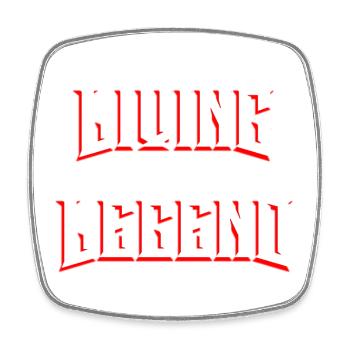 Living Legend - Square fridge magnet - white - Front