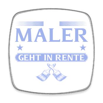 Retired painter legend retired - Square fridge magnet - white - Front