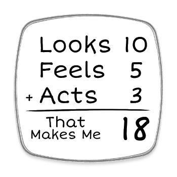 18 Years Anniversary Humorous | 18th Anniversair - Square fridge magnet - white - Front