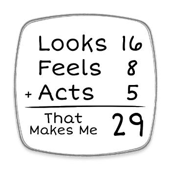 29 Years Anniversary Humorous | 29th Anniversair - Square fridge magnet - white - Front