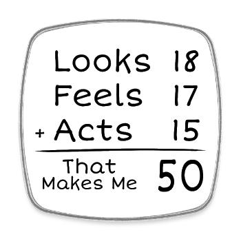 50 Years Humorous Anniversary | 50th Anniversair - Square fridge magnet - white - Front