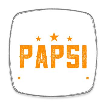 This Awesome Daddy Belongs to Gift for Dad - Square fridge magnet - white - Front