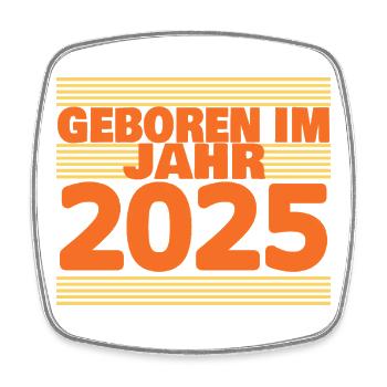 im 2025 - Viereckiger Kühlschrankmagnet - Weiß - Vorne
