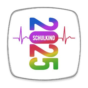 School Child 2026 - School Enrollment - First Grade ECG - Square fridge magnet - white - Front