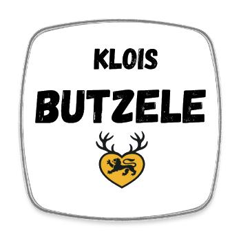 Klois Butzele Baby Swabian - Square fridge magnet - white - Front