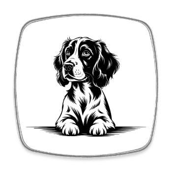 Cocker Spaniel - Square fridge magnet - white - Front