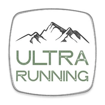 Ultra Running - Square fridge magnet - white - Front