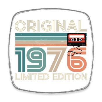 50 ans 50e Anniversaire 1976 Original Vintage - Magnet carré - blanc - Devant