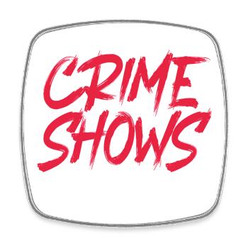 Krimi True Crime - Square fridge magnet - white - Front