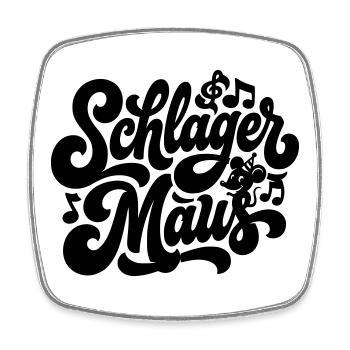 Schlager Maus - Schlagermaus - Schlagermusik - Square fridge magnet - white - Front