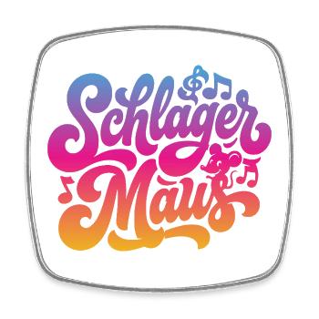 Schlager Maus - Schlagermaus - Schlagermusik - Square fridge magnet - white - Front