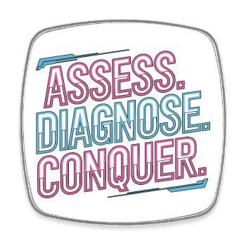 Nurse Practitioner Assess Diagnose Clinical Nurse - Viereckiger Kühlschrankmagnet - Weiß - Vorne