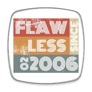 20e anniversaire Parfait depuis 02/2006 - Magnet carré - blanc - Devant