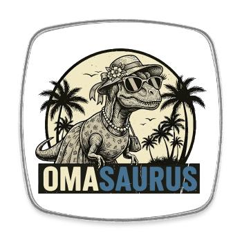 Omasaurus Rex – Cadeau Dinosaure Funny Granny - Magnet carré - blanc - Devant