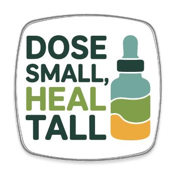 Homeopathy Dose Small Heal Tall Professional  - Square fridge magnet - white - Front