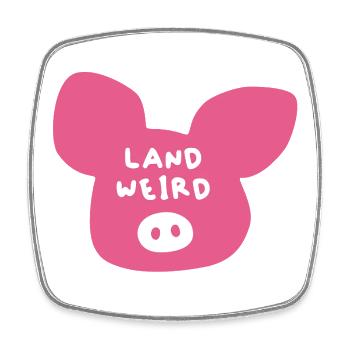 Farmer Farmer Agriculture weird cool sayings - Square fridge magnet - white - Front