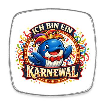 Carnival Carnival 2026 Gift Funny - Square fridge magnet - white - Front