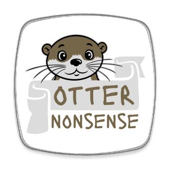 Otter Nonsense Lustig Wortspiel Otter Liebe Spruch - Viereckiger Kühlschrankmagnet - Weiß - Vorne