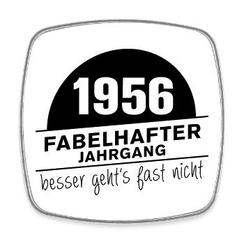 Fabelhafter Jahrgang 1956 geboren - Viereckiger Kühlschrankmagnet - Weiß - Vorne