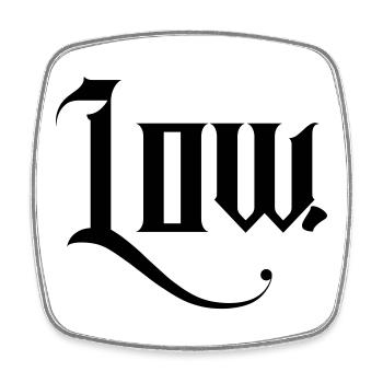Men Women Tshirt Tuning Car Car Deep Low 2.0 - Square fridge magnet - white - Front