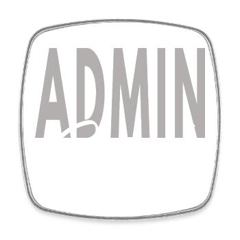 Admin Squad Assistent Teamadministrator - Viereckiger Kühlschrankmagnet - Weiß - Vorne