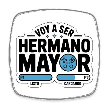 voy a ser hermano mayor - Magnet carré - blanc - Devant