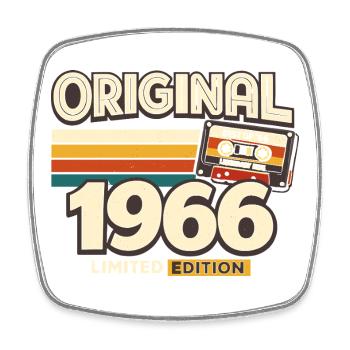 1966 Original Vintage Vintage Gift - Square fridge magnet - white - Front