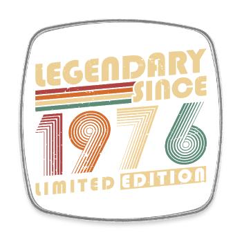 Legendary Since 1976 Vintage Vintage Birthday - Square fridge magnet - white - Front