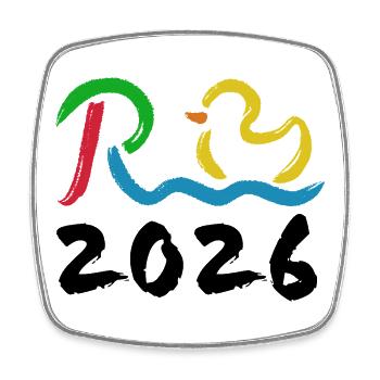 Rente 2026 - Ruhestand - Pension - Viereckiger Kühlschrankmagnet - Weiß - Vorne
