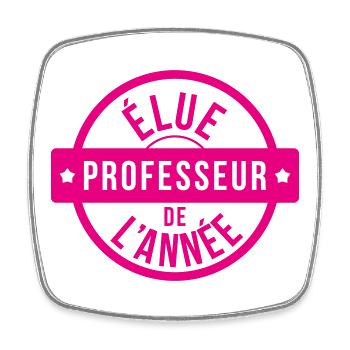 Élue Professeur de l'Année : Lauréate de l'EN ! - Magnet carré - blanc - Devant