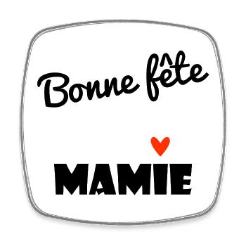 ALLES GUTE ZUM GEBURTSTAG, OMA. OMA. MAMA. GROSSMUTTER - Viereckiger Kühlschrankmagnet - Weiß - Vorne