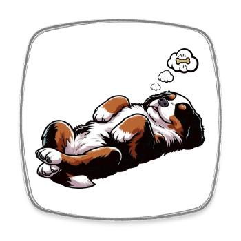 Berner Sennenhund Sennenhunde Sennen Besitzer - Viereckiger Kühlschrankmagnet - Weiß - Vorne