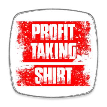 Profit taking Stock Market Stock Market Trader - Square fridge magnet - white - Front
