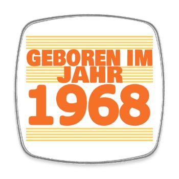 1968 - Viereckiger Kühlschrankmagnet - Weiß - Vorne