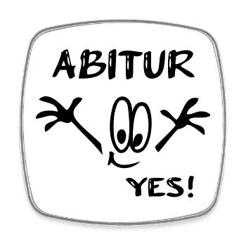 Abitur Yes - Square fridge magnet - white - Front