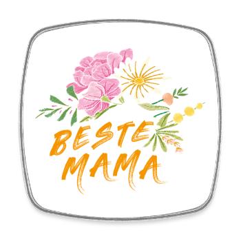 Best Mom - Square fridge magnet - white - Front