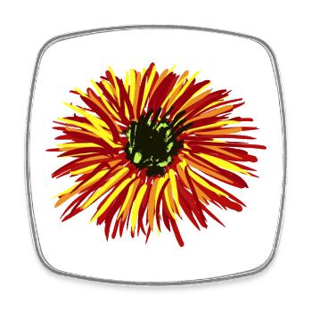 Blume Garten Hobbygärtner Flora Natur  - Viereckiger Kühlschrankmagnet - Weiß - Vorne