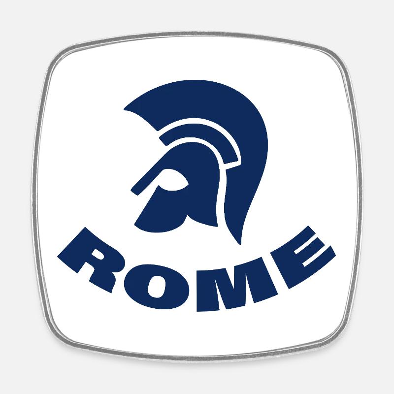 Rome - Square fridge magnet - white