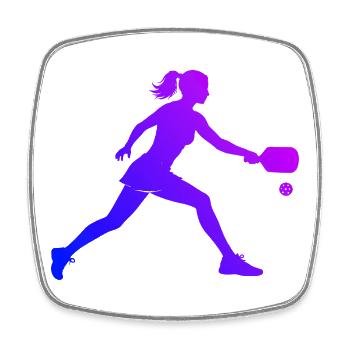 Pickleball Community Idea for Pickleball Game Fans - Square fridge magnet - white - Front