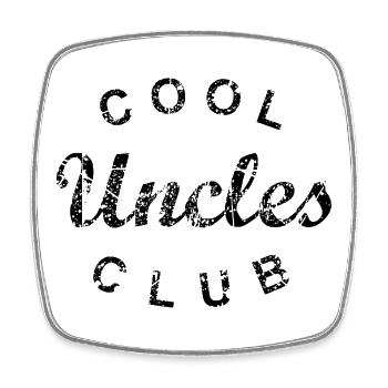 Cadeau de la fête des pères du Cool Uncles Club - Magnet carré - blanc - Devant